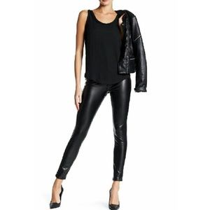 Black Faux Leather Pants